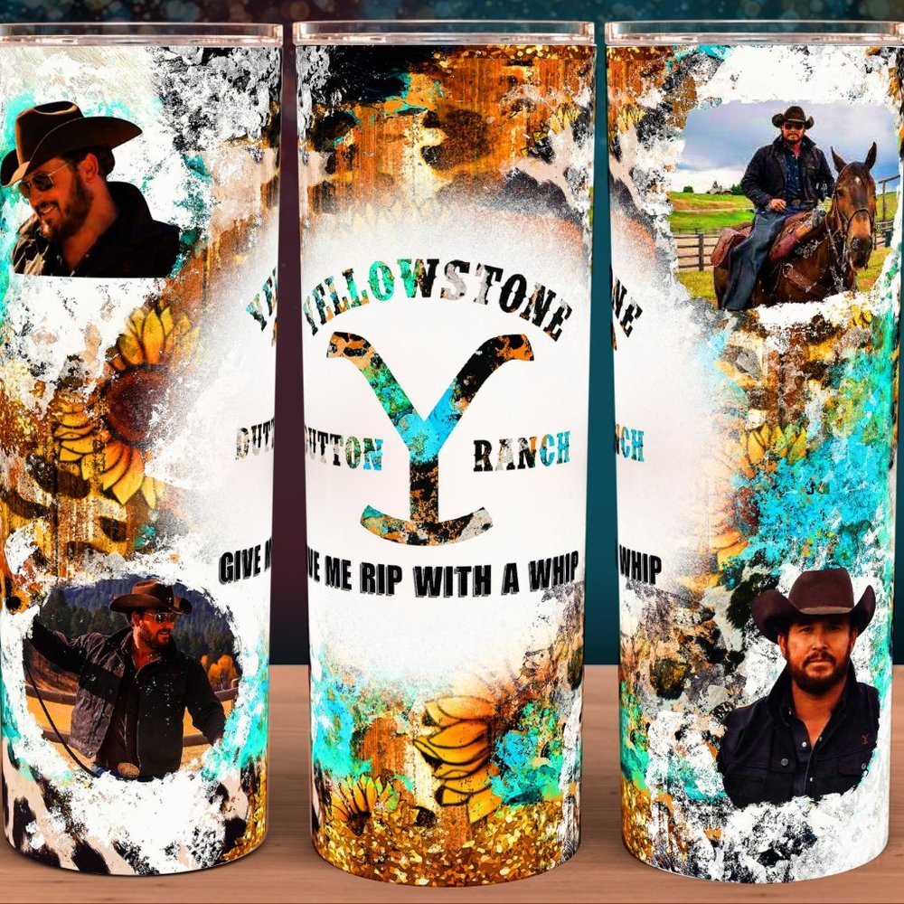 Yellowstone Give Me A Rip with A Whip Cup Mug Tumbler 20oz